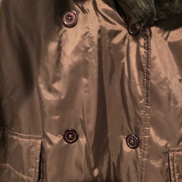 NWOT Susie Tompkins Fur Collar Jacket, size L - Picture 8 of 11